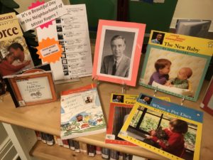 Fred Rogers memorabilia in Currie Library